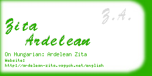 zita ardelean business card